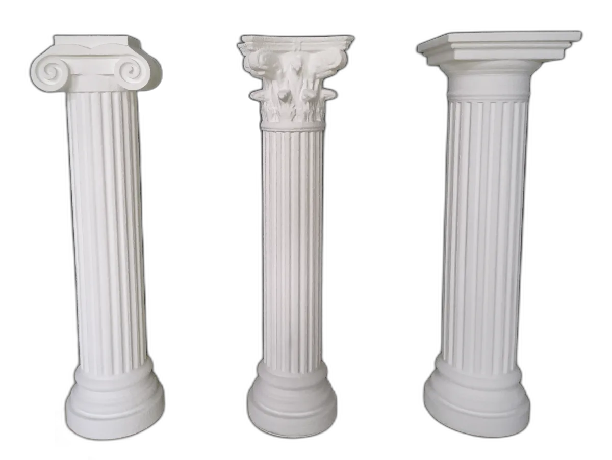 Colonete decorative — Ionic, Corintic, Doric